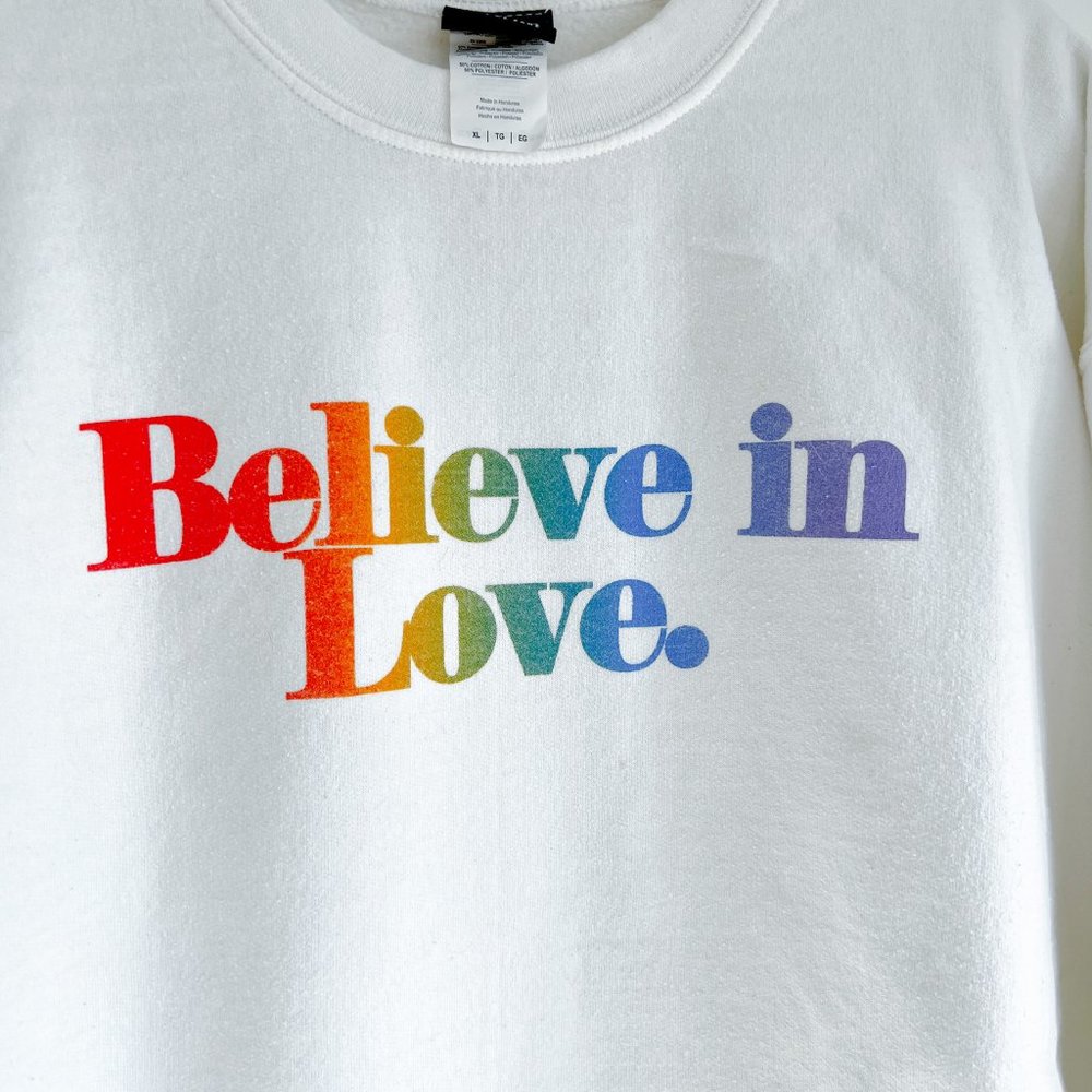Believe in Love Sweatshirt - Rock n Roll Hall of Fame - Cleveland